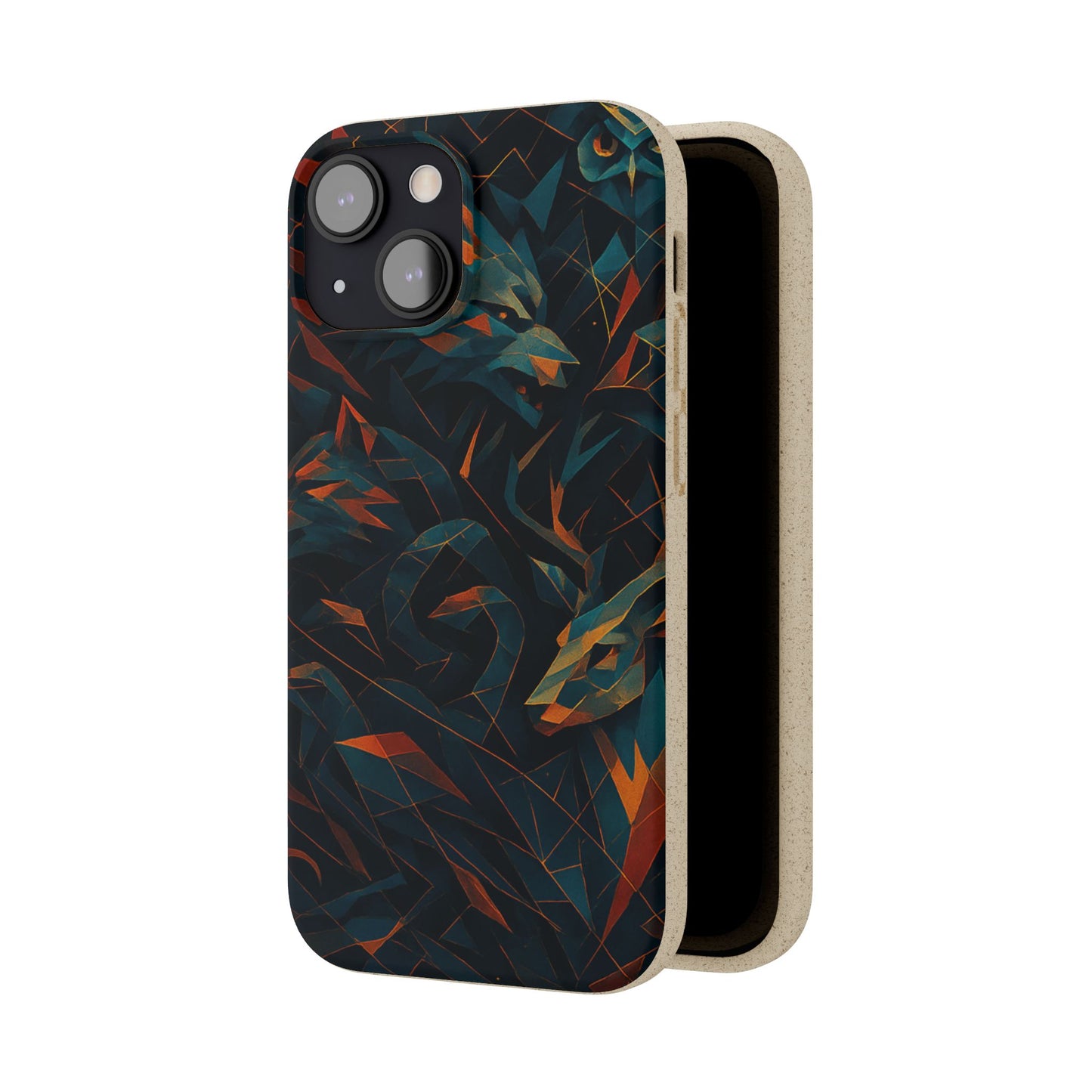 Geometric Shadow Animals - Biodegradable Case