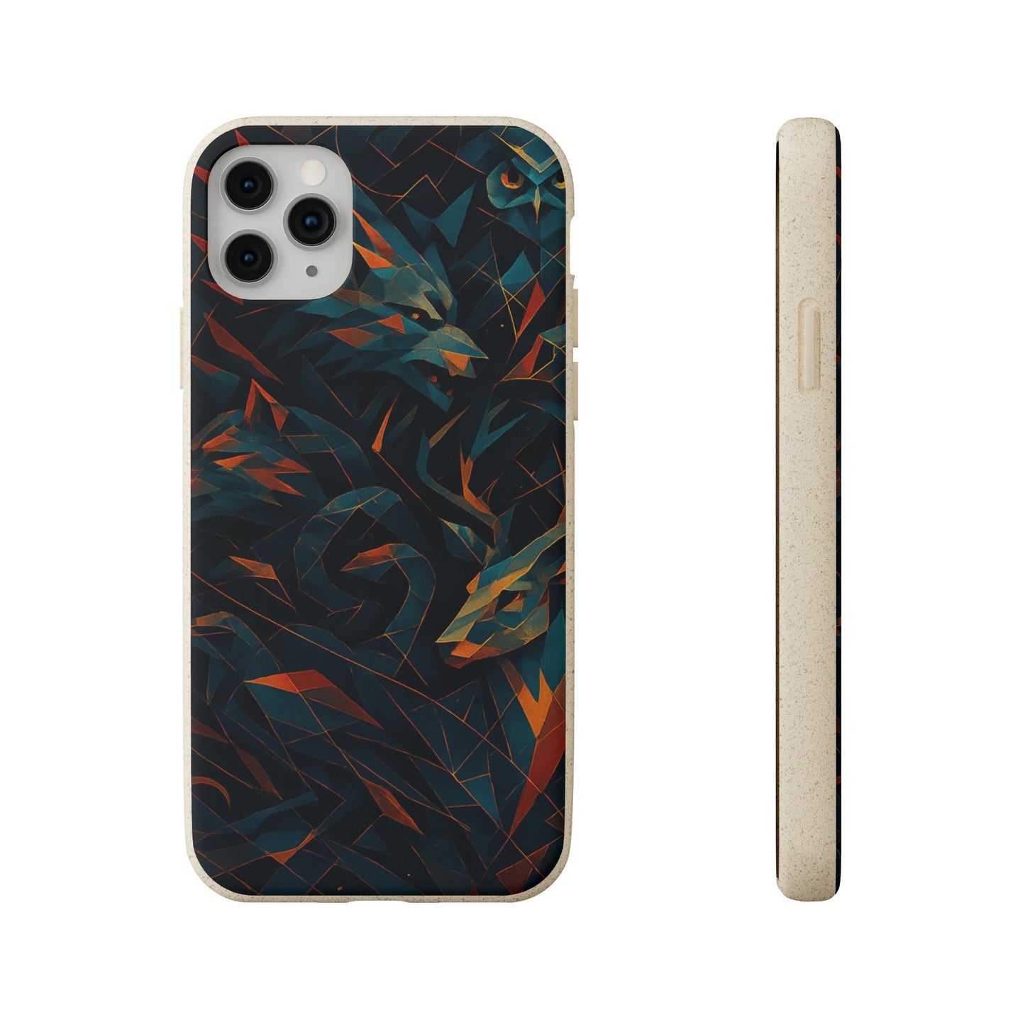 Geometric Shadow Animals - Biodegradable Case
