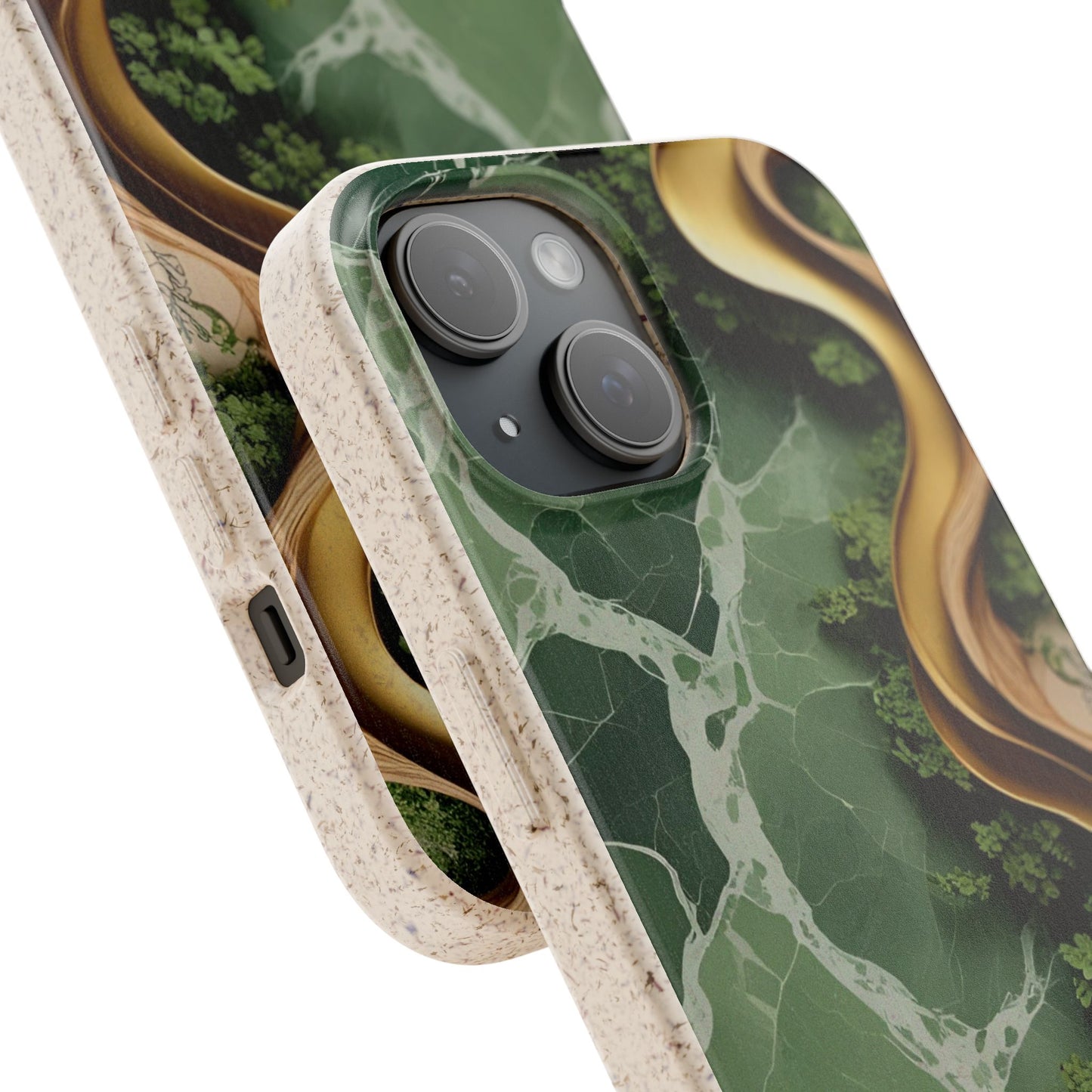 Marble Golden Wood - Biodegradable Case