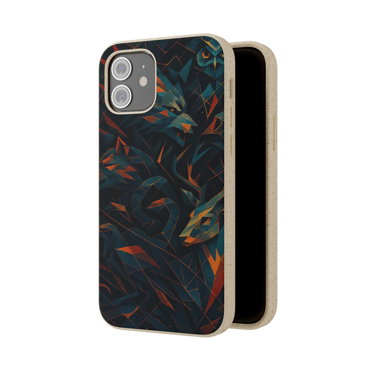Geometric Shadow Animals - Biodegradable Case
