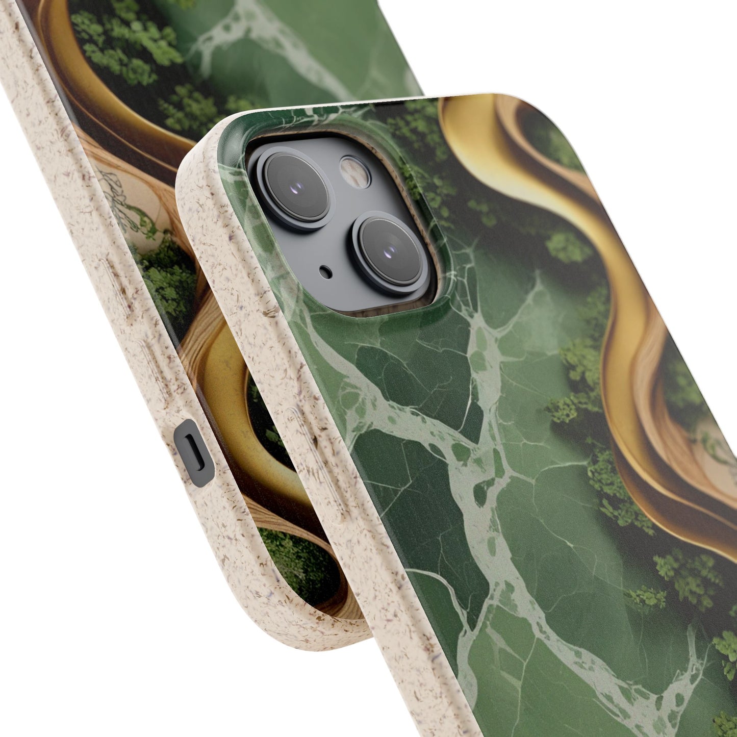 Marble Golden Wood - Biodegradable Case