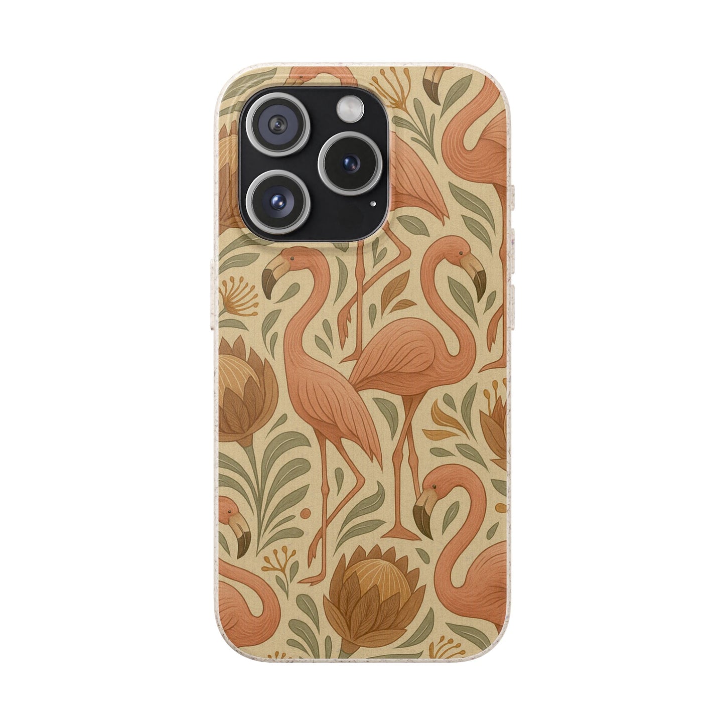 Eco-Natural Flamingo - Biodegradable Case
