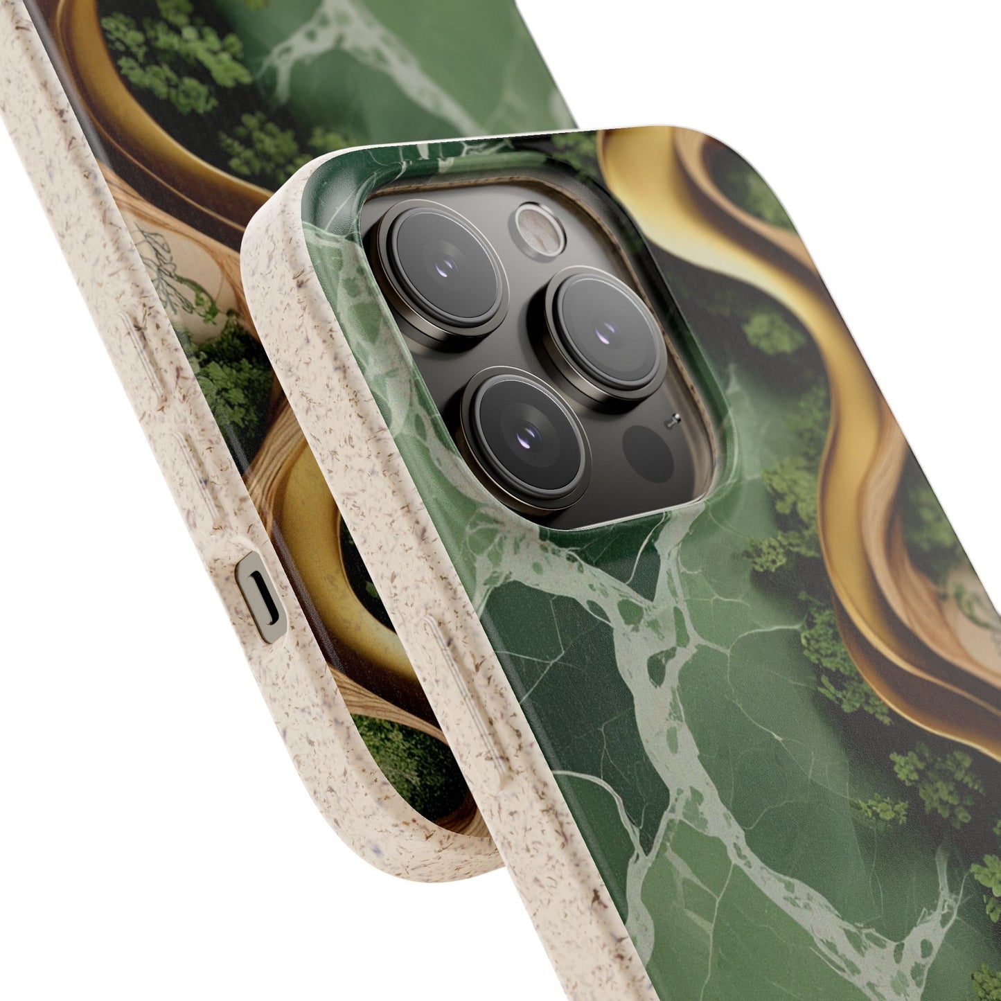 Marble Golden Wood - Biodegradable Case
