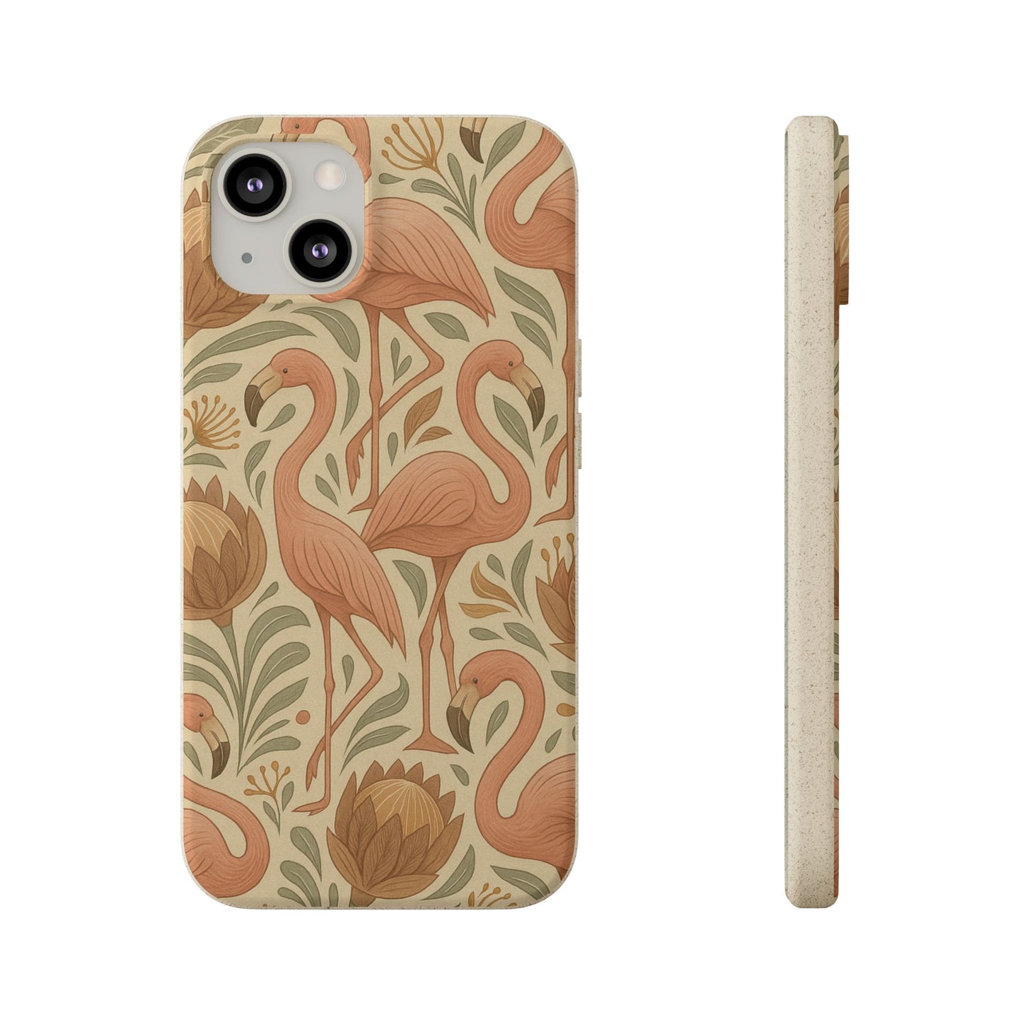 Eco-Natural Flamingo - Biodegradable Case