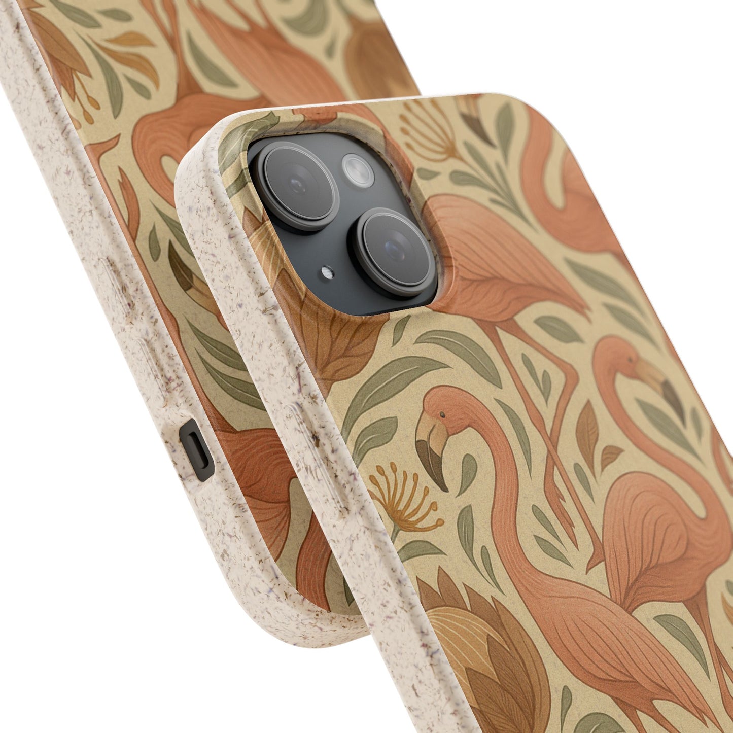 Eco-Natural Flamingo - Biodegradable Case
