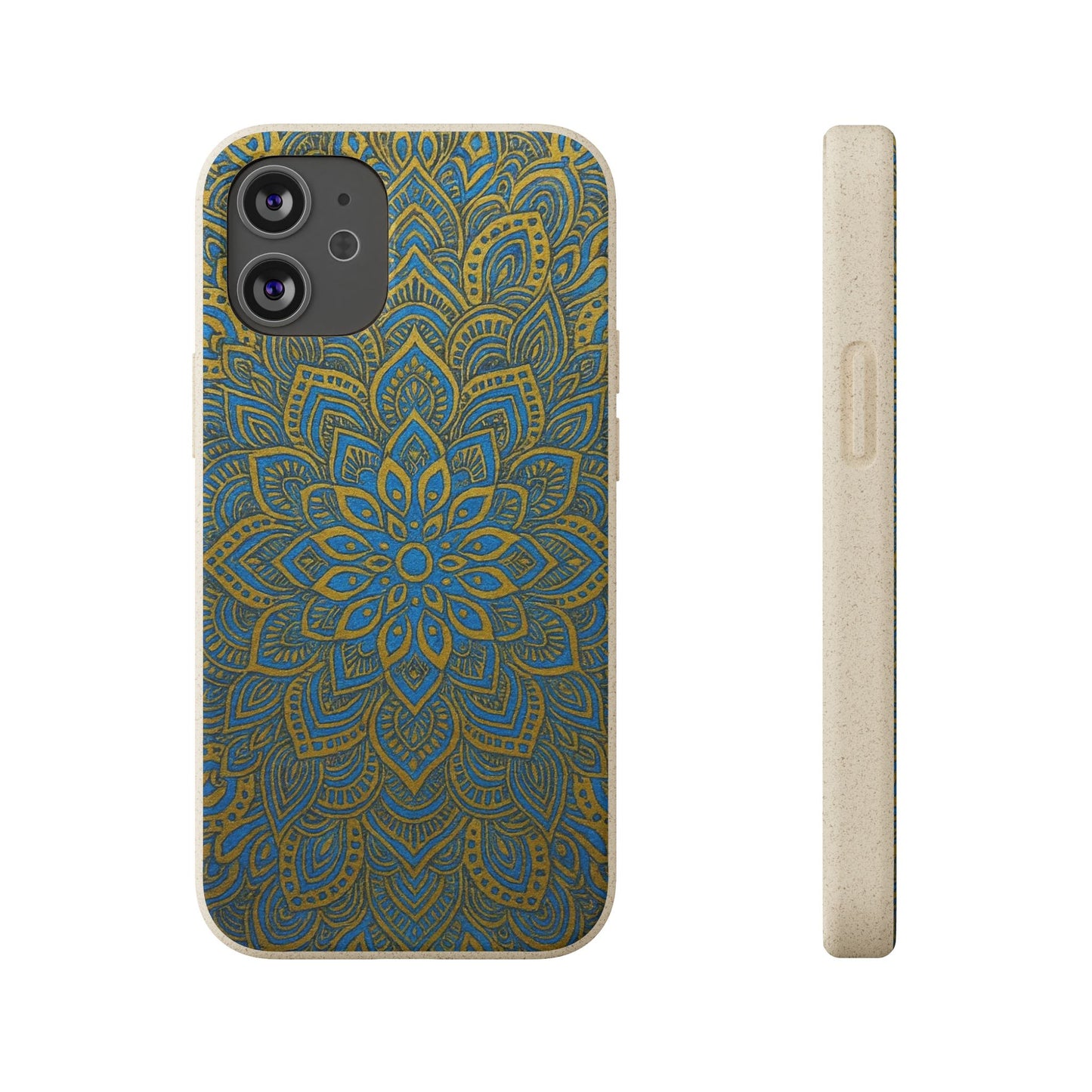 Gold & Blue Mandala - Biodegradable Case