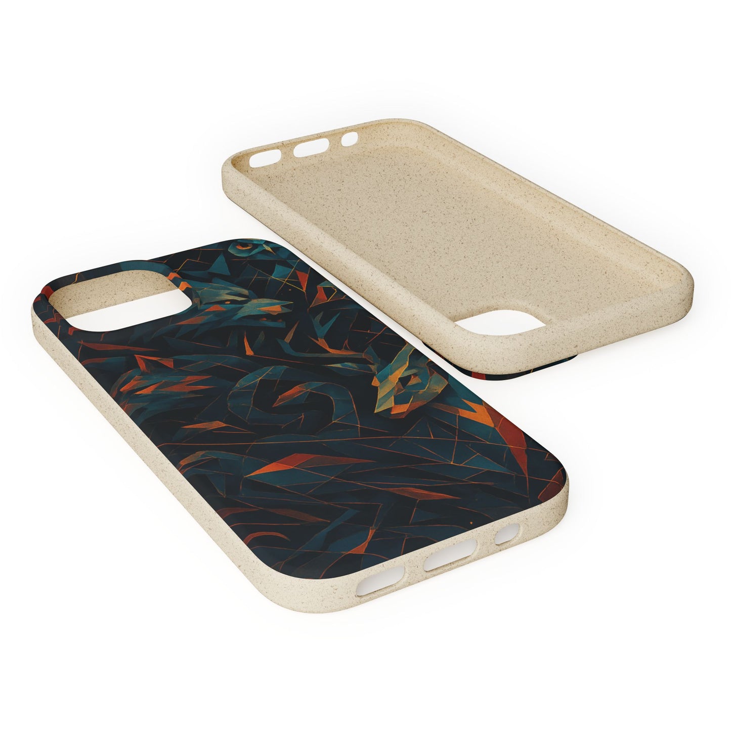Geometric Shadow Animals - Biodegradable Case