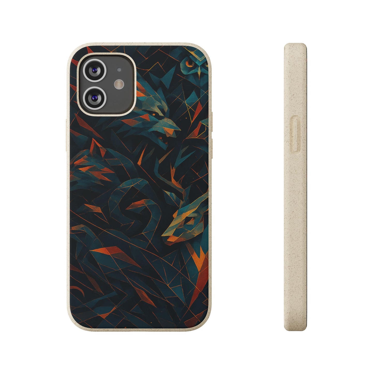 Geometric Shadow Animals - Biodegradable Case