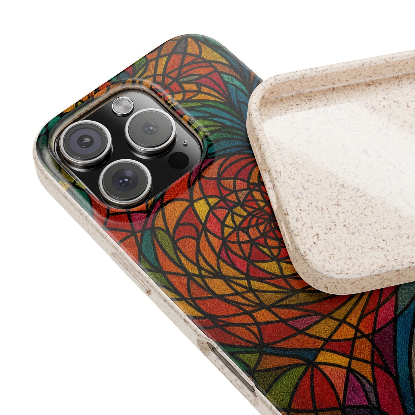 Stained Glass Flower - Biodegradable Case