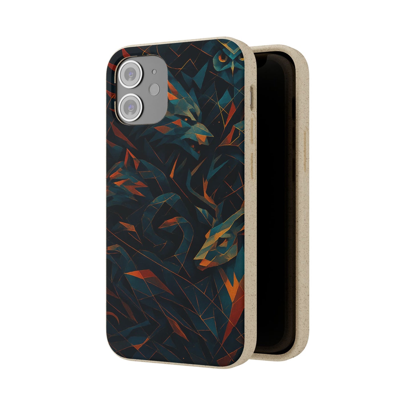 Geometric Shadow Animals - Biodegradable Case