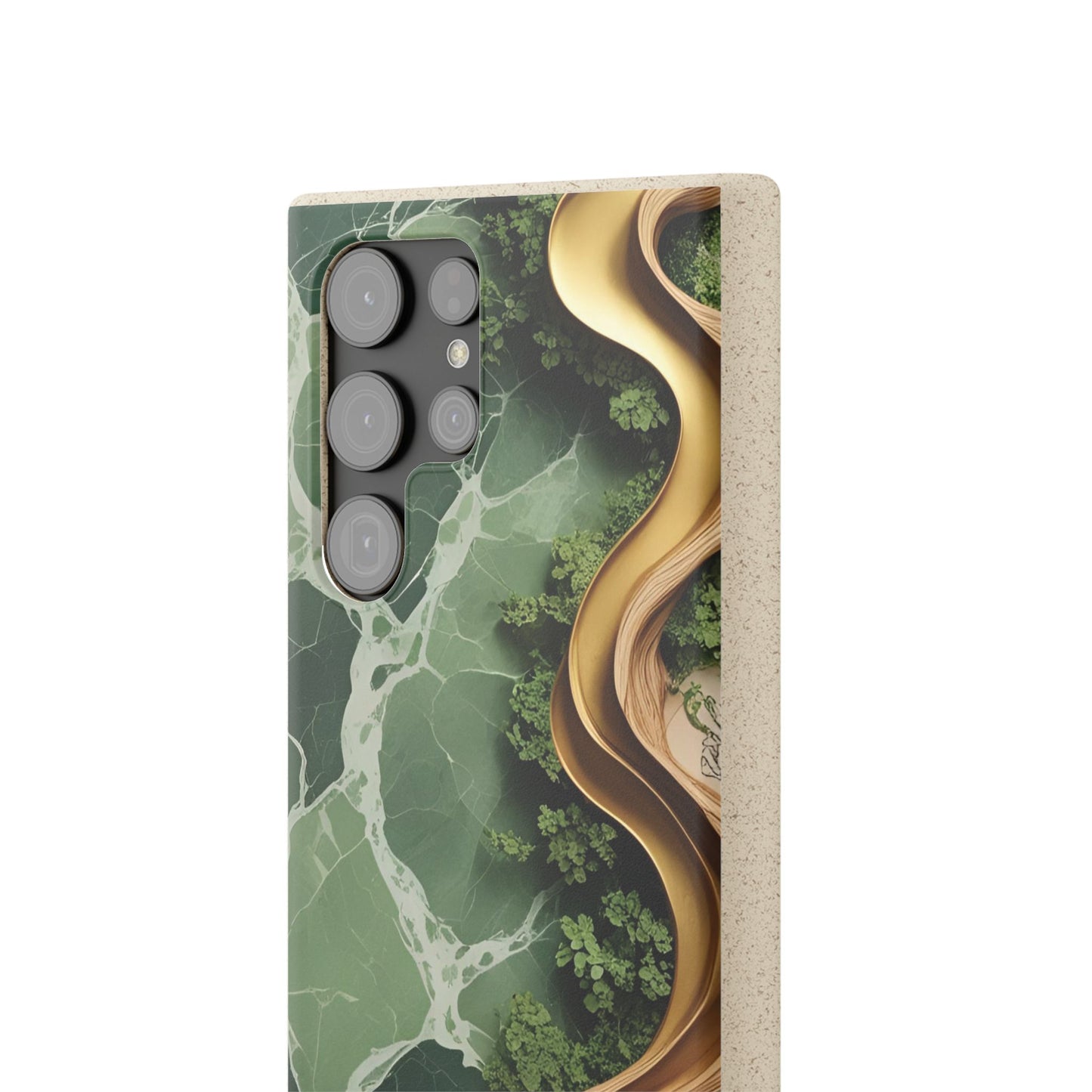 Marble Golden Wood - Biodegradable Case