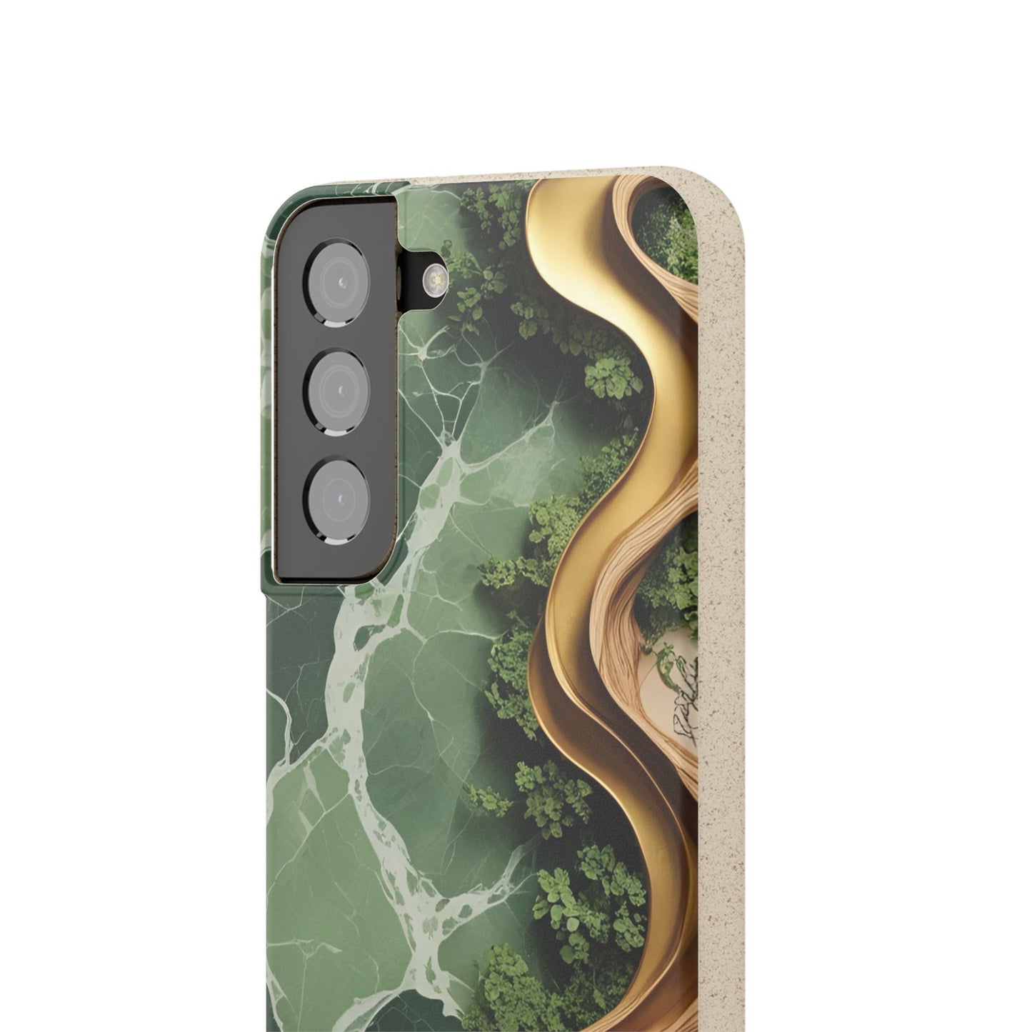 Marble Golden Wood - Biodegradable Case
