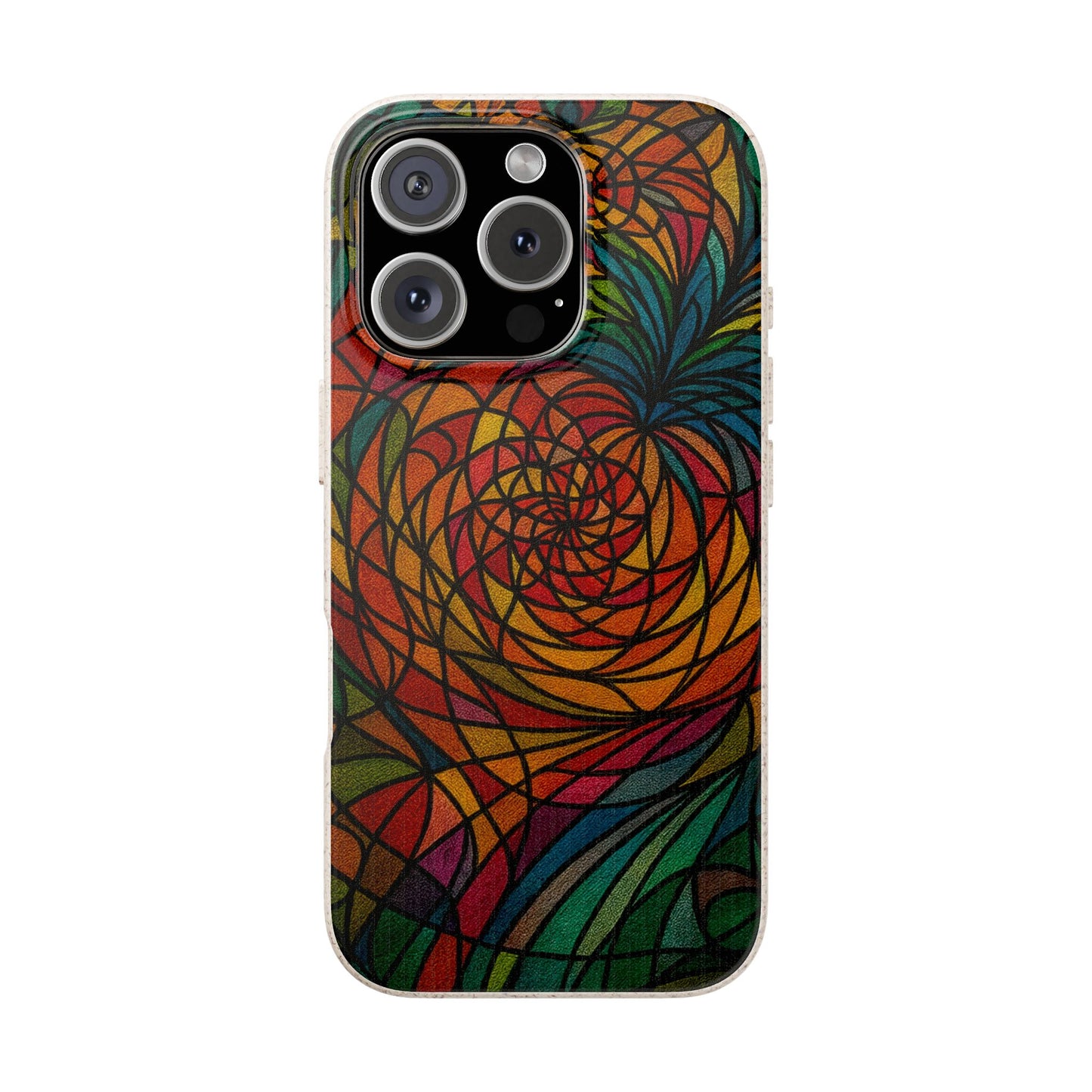 Stained Glass Flower - Biodegradable Case