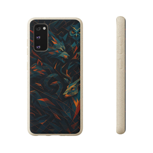 Geometric Shadow Animals  - Biodegradable Case