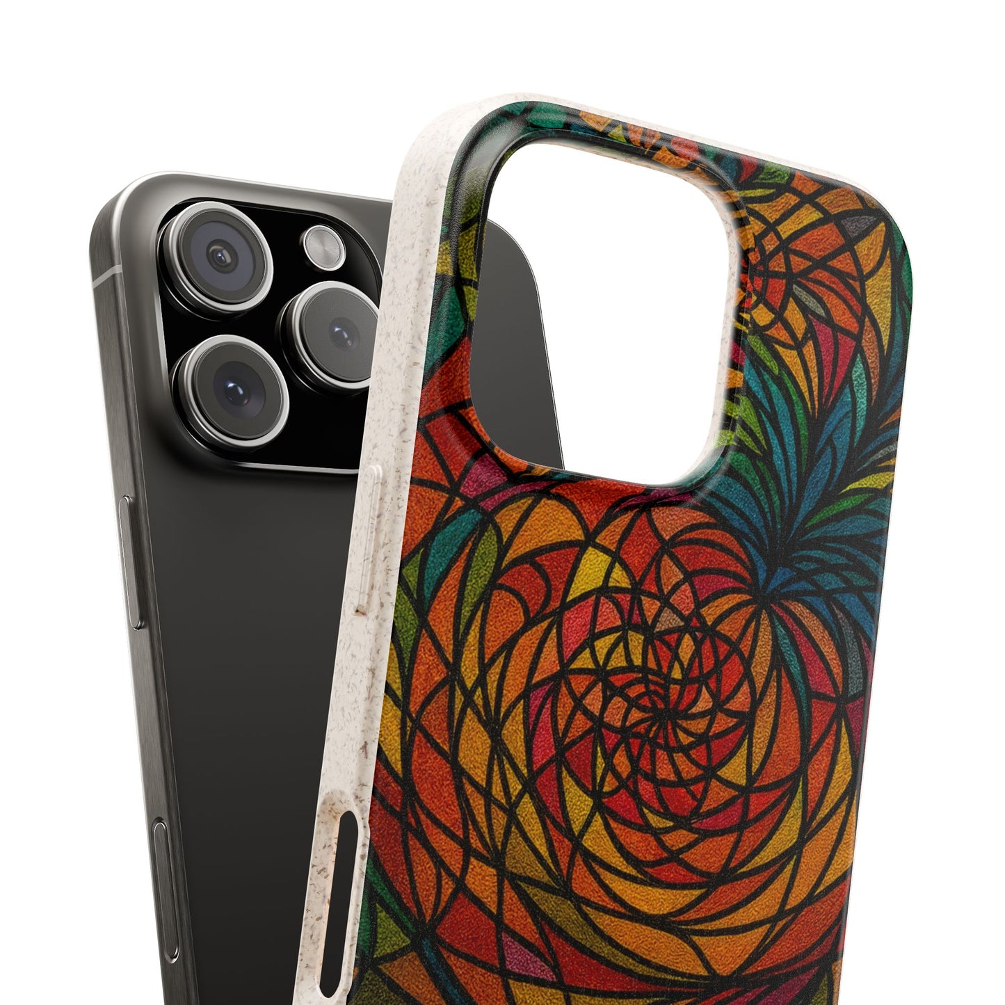 Stained Glass Flower - Biodegradable Case