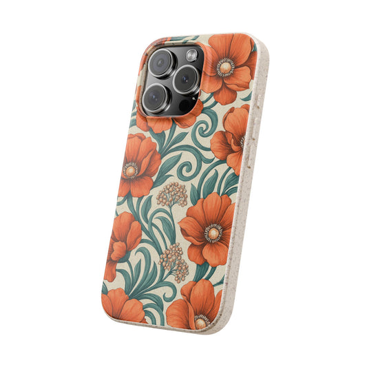 Floral Vines and Vibes - Biodegradable Case