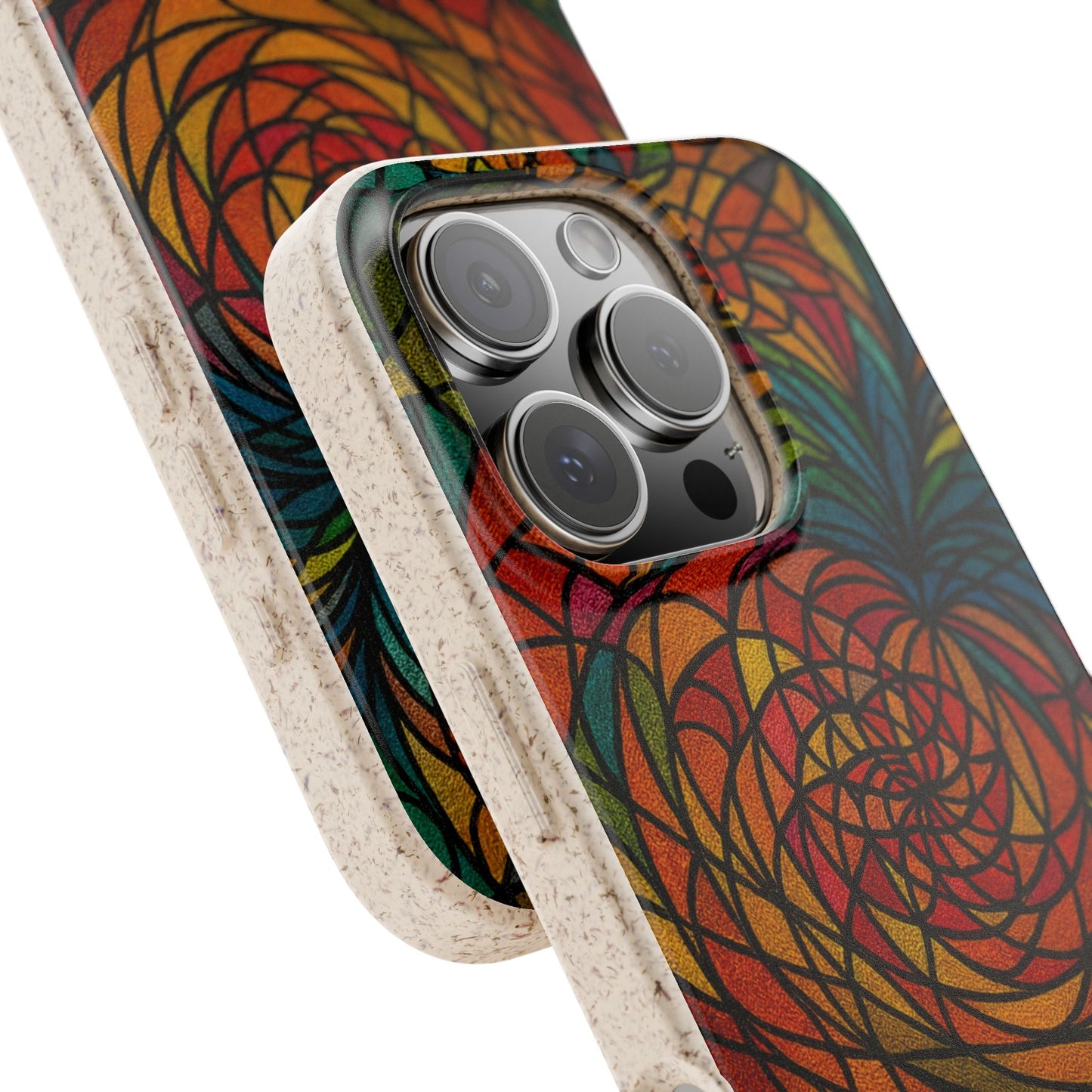 Stained Glass Flower - Biodegradable Case