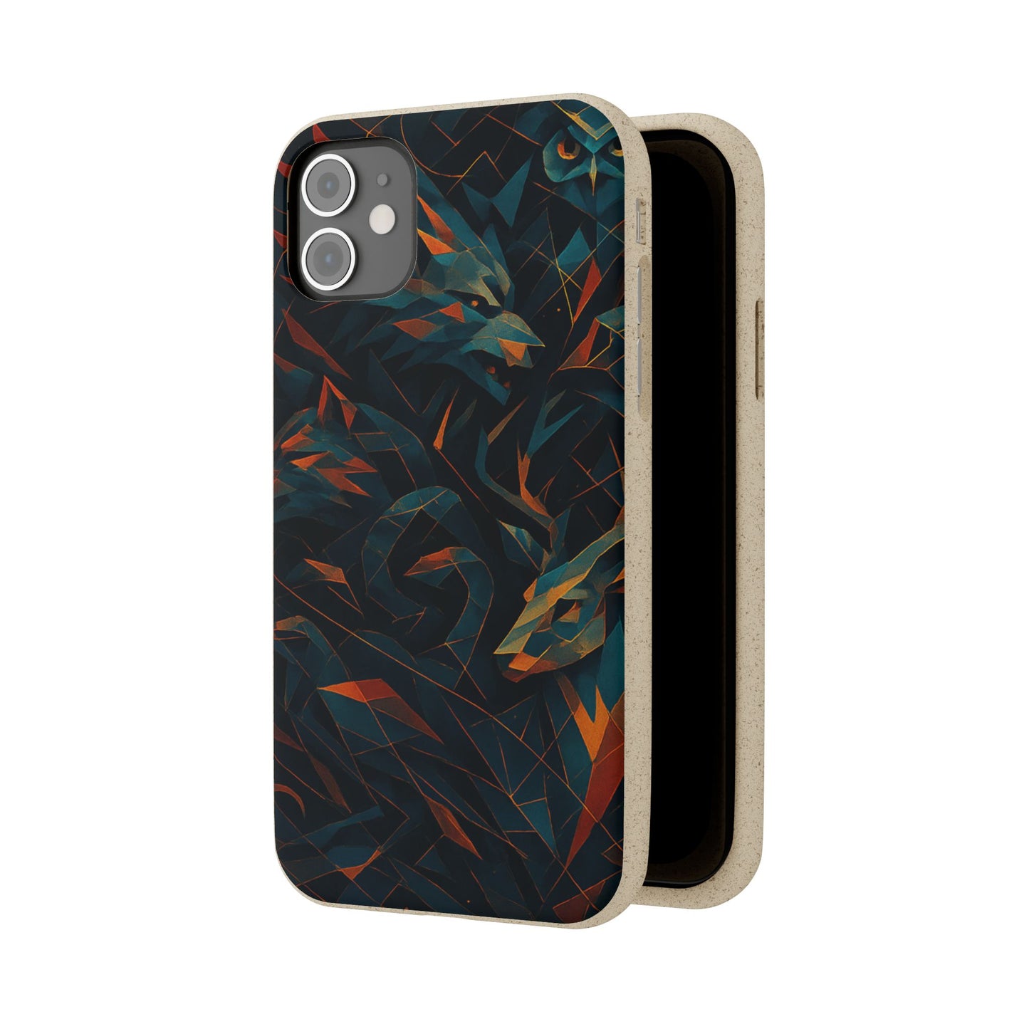 Geometric Shadow Animals  - Biodegradable Case