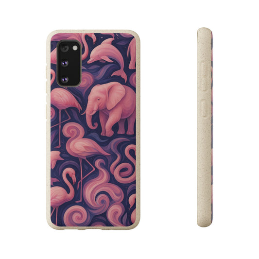 Pink Animalia - Biodegradable Case