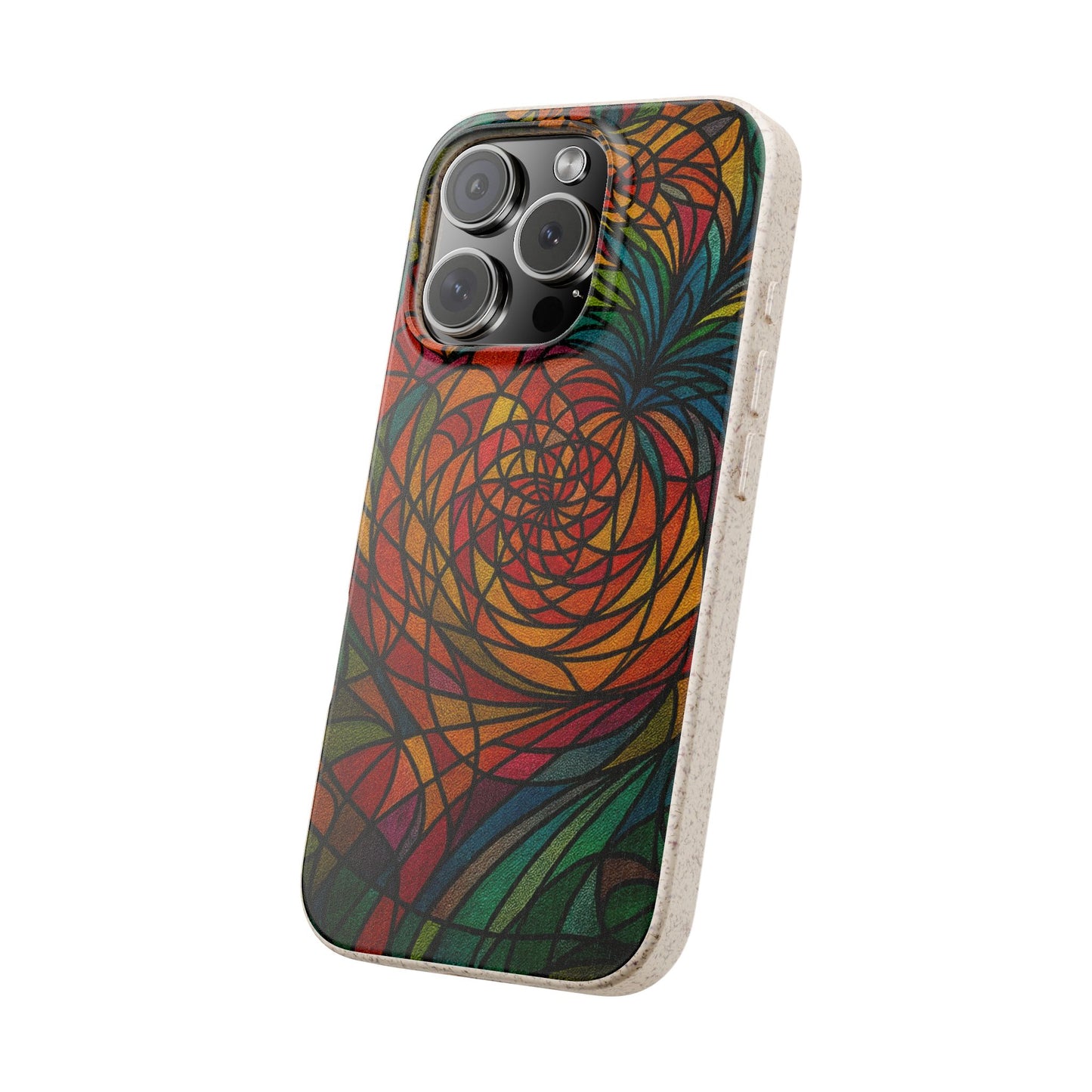 Stained Glass Flower - Biodegradable Case