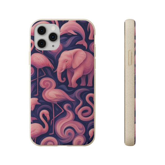 Pink Animalia - Biodegradable Case