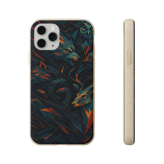 Geometric Shadow Animals  - Biodegradable Case